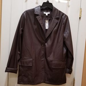 Faux leather jacket